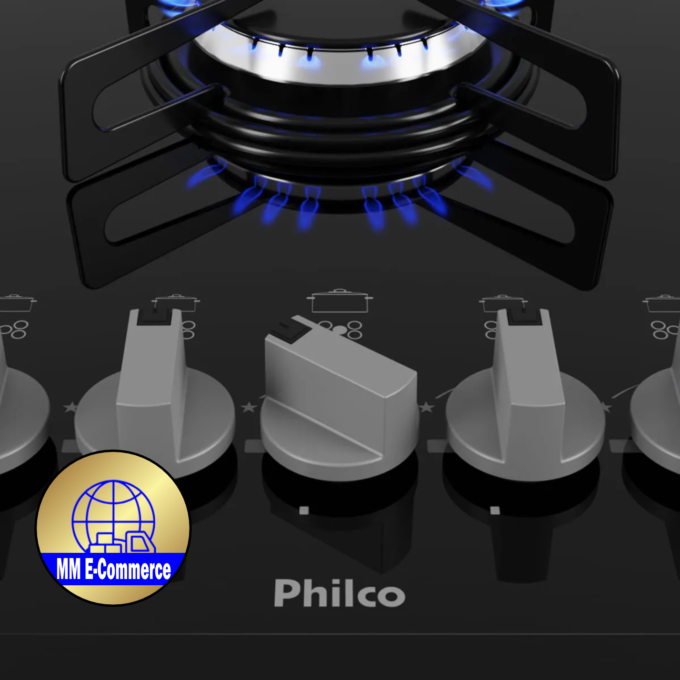 Cooktop Philco Cook Chef 5 Cor Preto
